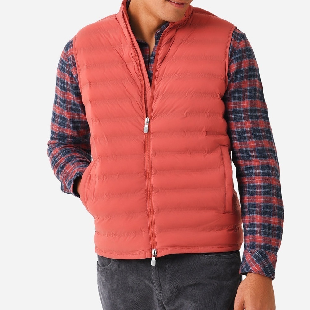 Peter Millar Men’s Golf Vest Crown Crafted Stitchless Baffle Sz Medium
